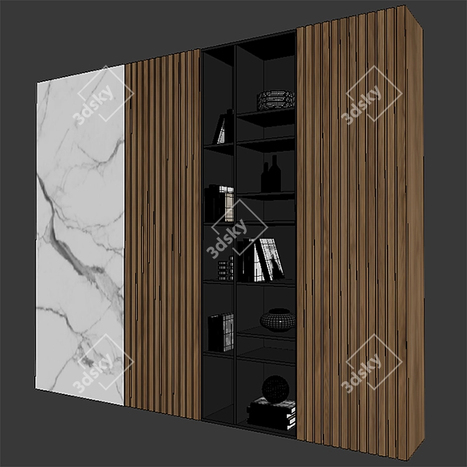 Versatile Shelf Design: Ready for Visualizations 3D model image 3