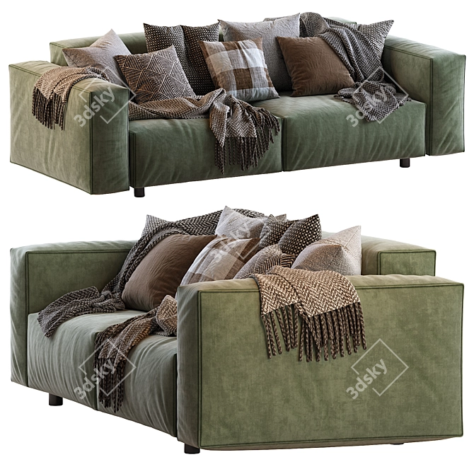  Hills: Stylish Sofa for Modern Living 3D model image 2