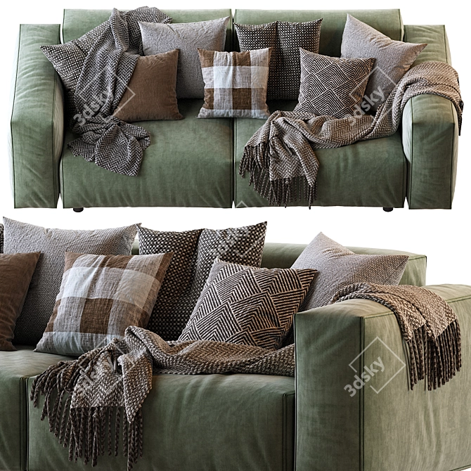  Hills: Stylish Sofa for Modern Living 3D model image 3