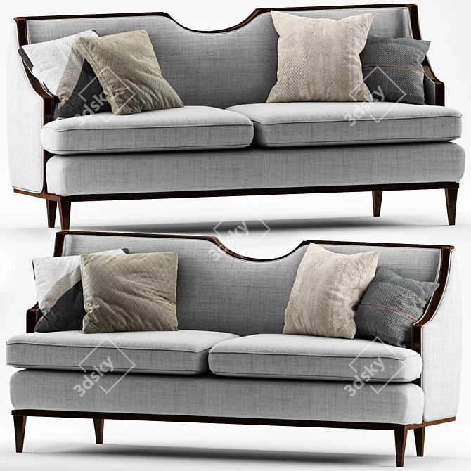 Versatile Block Nomad Sofa: Modern, Stylish, Comfortable 3D model image 1