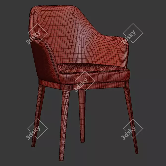 Elegant Becky Chair: Stylish 2013 Design 3D model image 6