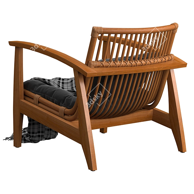 Elevate Your Space with Noelie Rattan 3D model image 2
