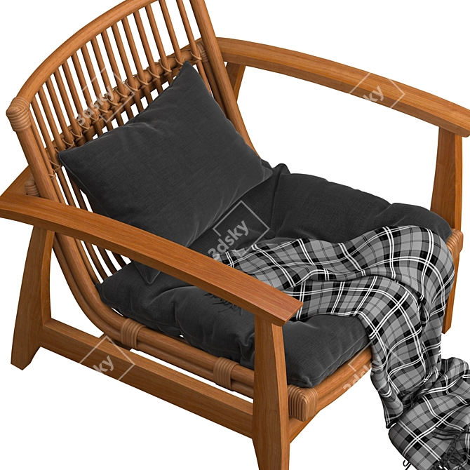 Elevate Your Space with Noelie Rattan 3D model image 4