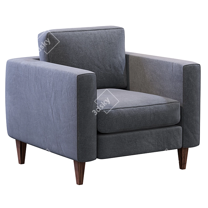 Prastoria Elegance Armchair: Luxurious Comfort for Your Home 3D model image 1