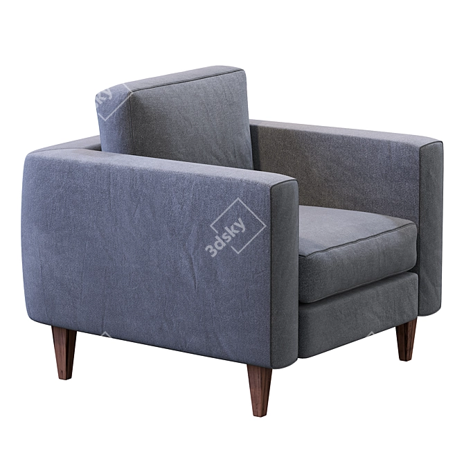 Prastoria Elegance Armchair: Luxurious Comfort for Your Home 3D model image 2