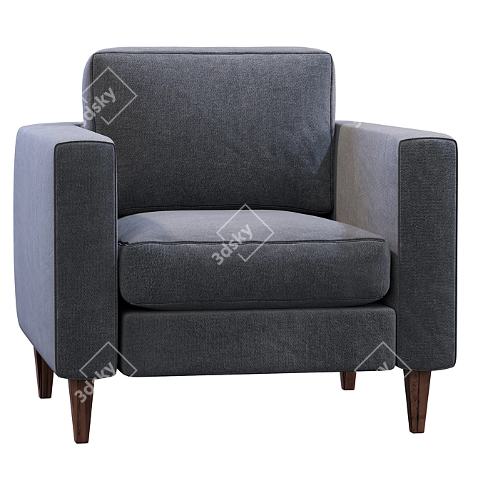 Prastoria Elegance Armchair: Luxurious Comfort for Your Home 3D model image 3