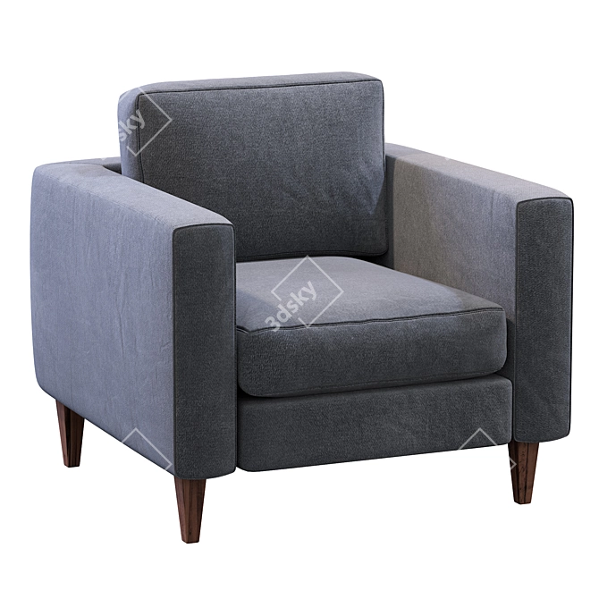 Prastoria Elegance Armchair: Luxurious Comfort for Your Home 3D model image 5