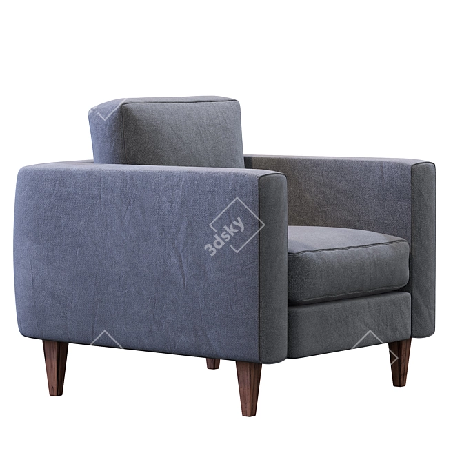 Prastoria Elegance Armchair: Luxurious Comfort for Your Home 3D model image 6