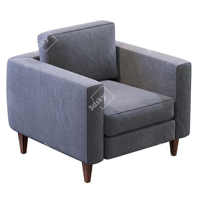 Prastoria Elegance Armchair: Luxurious Comfort for Your Home 3D model image 7