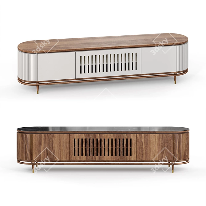 Coco TV Unit: Stylish and Functional 3D model image 1
