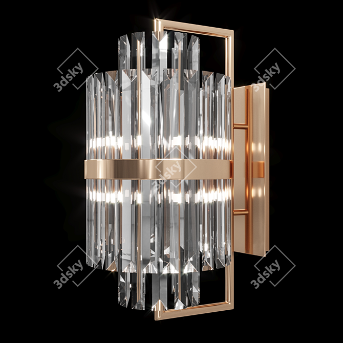 Elegant Liberty II Wall Light 3D model image 1