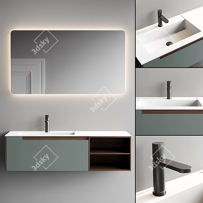 Antonio Lupi Design Orma Vanity Set 3D model image 1