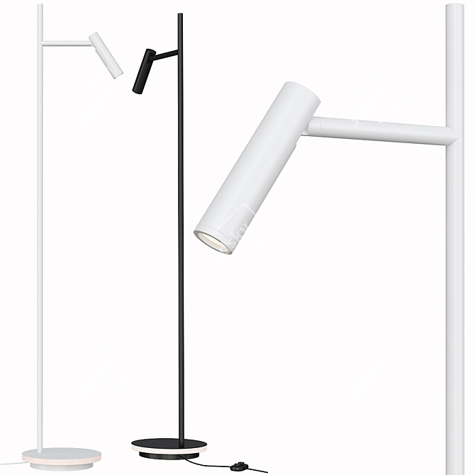 Maytoni Estudo Z010FL-L8W3K: Sleek Modern LED Floor Lamp 3D model image 1