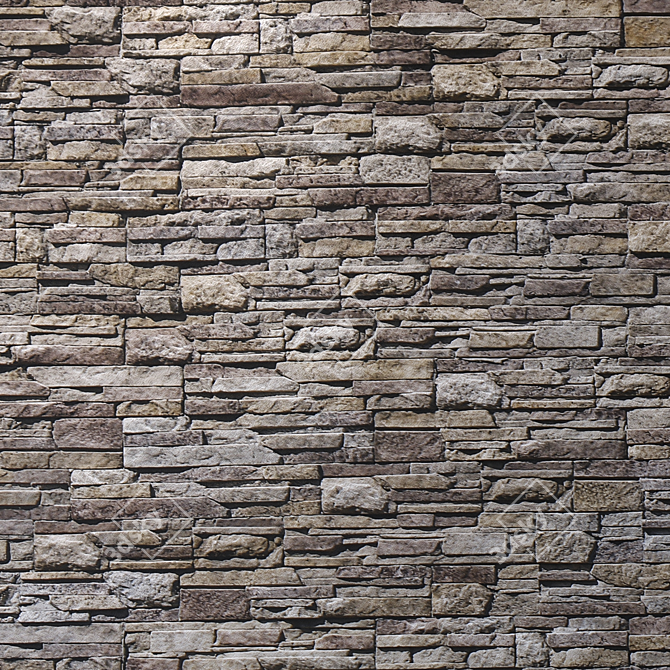 Seamless Natural Stone Texture 3D model image 3