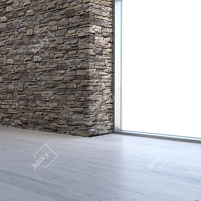 Seamless Natural Stone Texture 3D model image 4