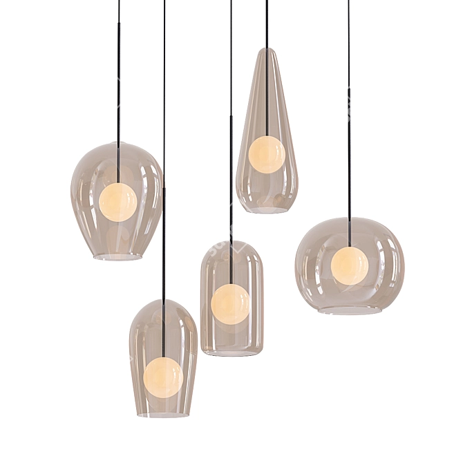 Cattelan Italia Melody E: Modern Ceiling Pendant 3D model image 1