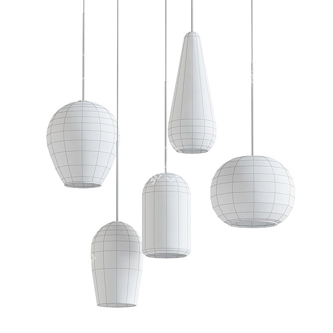 Cattelan Italia Melody E: Modern Ceiling Pendant 3D model image 2