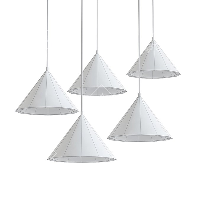 Cono_BU Pendant Light - Sleek and Stylish Illumination 3D model image 2