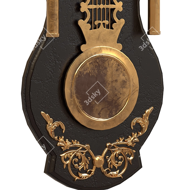 Vintage Timepiece: Stunning Antique Wall Clocks 3D model image 4