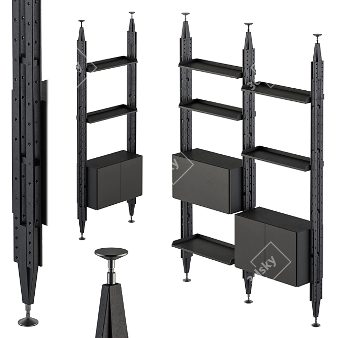 Elevate Your Space: Cassina Infinito Rack 3D model image 2