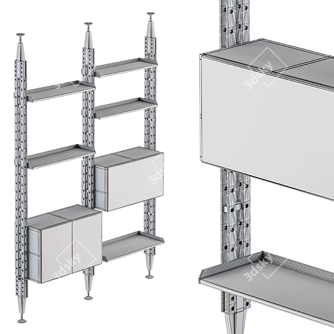 Elevate Your Space: Cassina Infinito Rack 3D model image 6