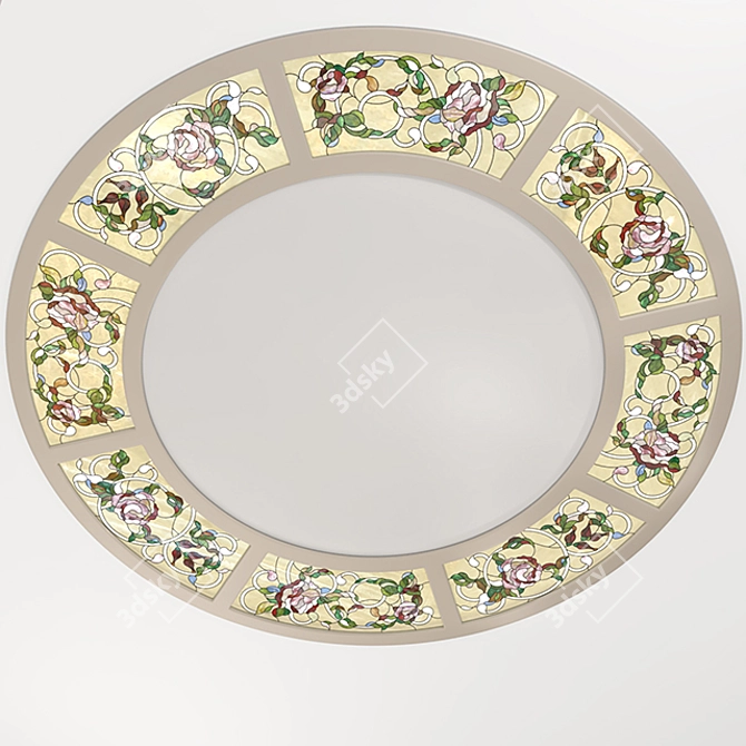 Tiffany Stained Glass Ceiling: No. 2 Grand Design 3D model image 2