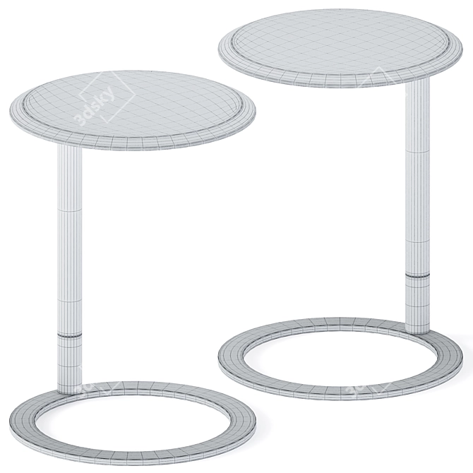 Elegant Jok Side Table 3D model image 3