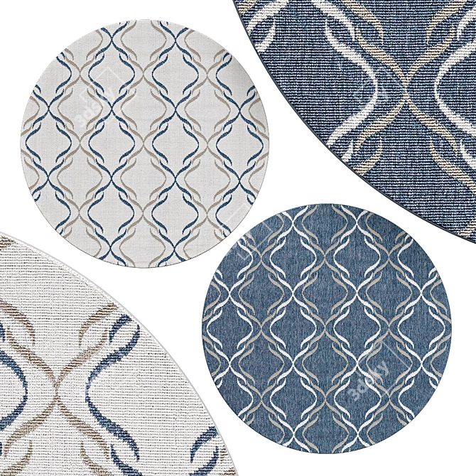 Elegant Circle Rugs | No. 189 3D model image 1