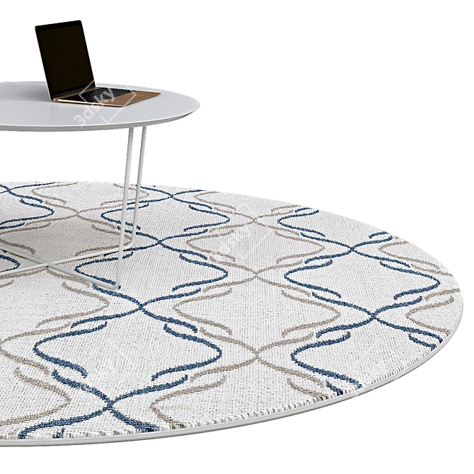 Elegant Circle Rugs | No. 189 3D model image 2