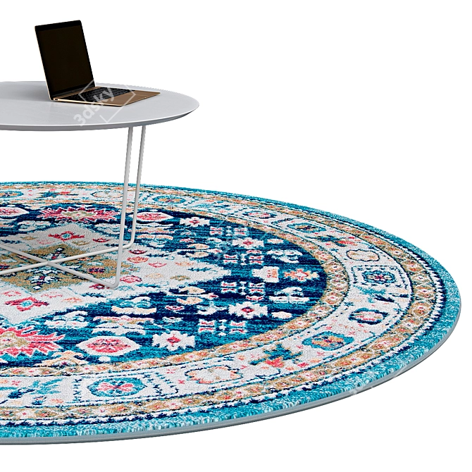 Stylish Circle Rugs | No. 190 3D model image 2