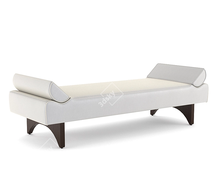 Cybil Stone Bench 3D model image 3