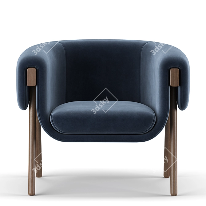 Title: Contemporary Monica Armchair - Exquisite Style by Bulo 3D model image 3