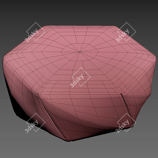 Brook Moroso Pouf 3D model image 5