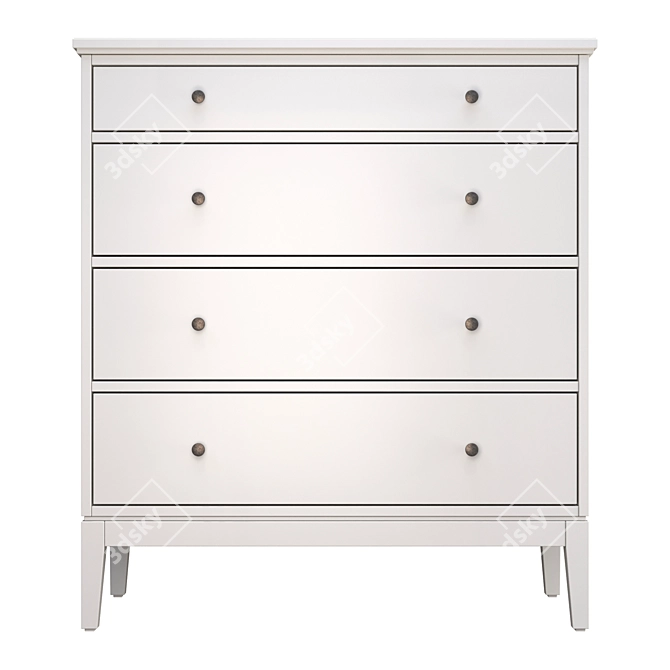 IDANÄS 4-Drawer Chest: Modern Elegance by IKEA 3D model image 2