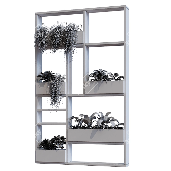 Modern Plant Partition Set 3D model image 7