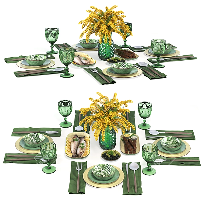 Smooth Operator: Table Setting 3D model image 1