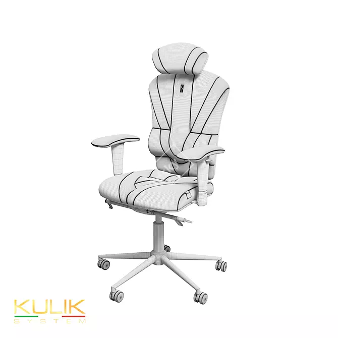 Title: Kulik System VICTORY Ergonomic Chair 3D model image 2