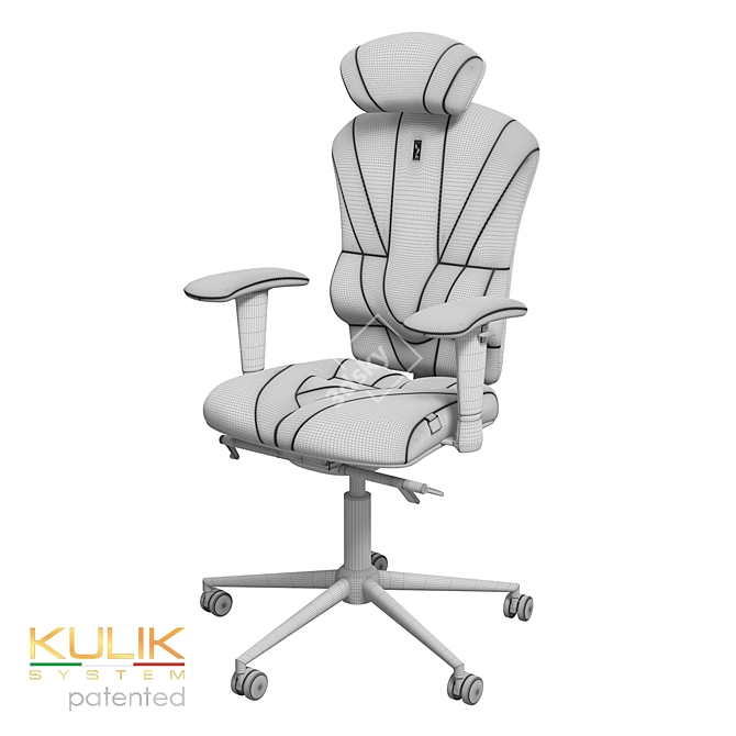 Title: Kulik System VICTORY Ergonomic Chair 3D model image 7