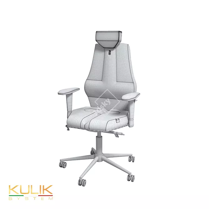 NANO Ergonomic Chair: Ultimate Comfort and Style 3D model image 2