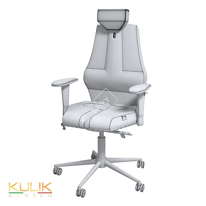 NANO Ergonomic Chair: Ultimate Comfort and Style 3D model image 4