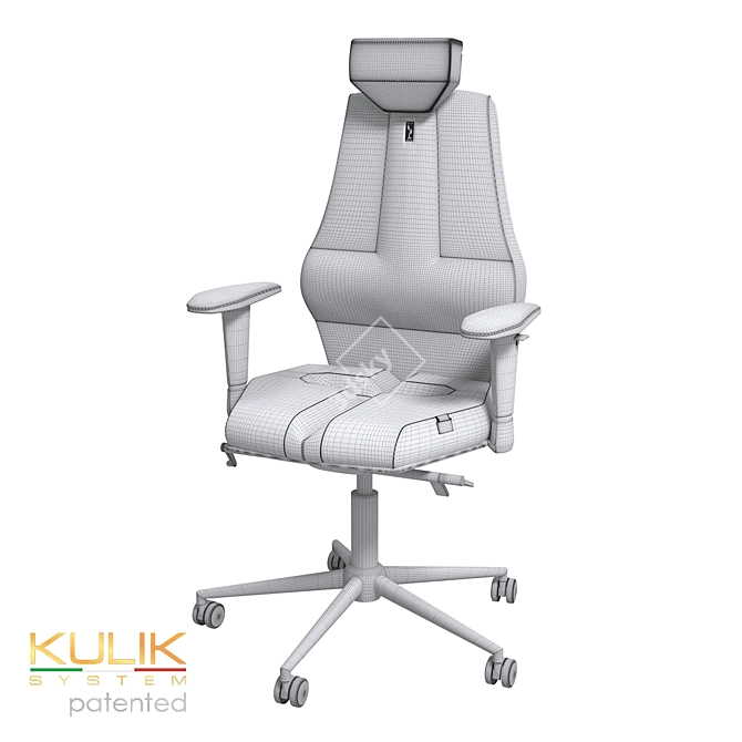 NANO Ergonomic Chair: Ultimate Comfort and Style 3D model image 6