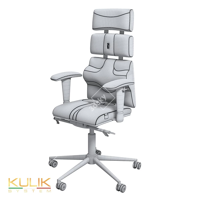 Ergonomic OM Kulik System Chair 3D model image 5