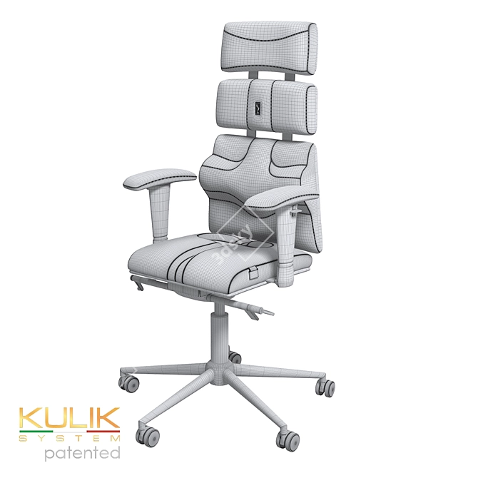 Ergonomic OM Kulik System Chair 3D model image 8