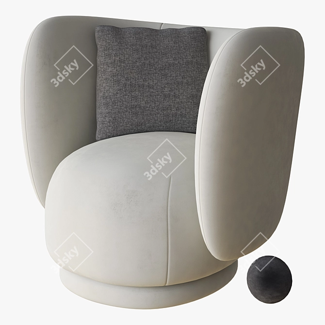 Rico Armchair: Modern Elegance by Ferm 3D model image 1