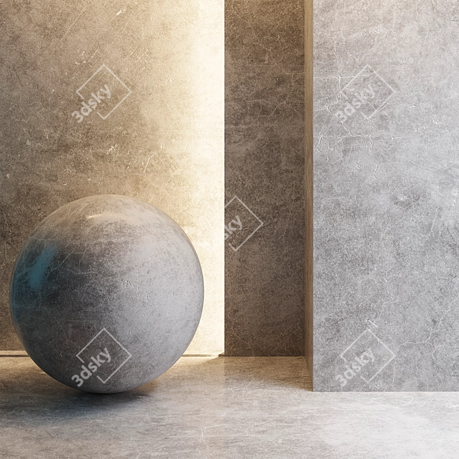 Seamless Beton Texture: 6000 x 4420 3D model image 1