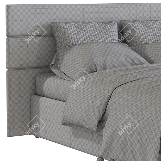 Lambert Bed: Stylish and Comfortable 3D model image 5
