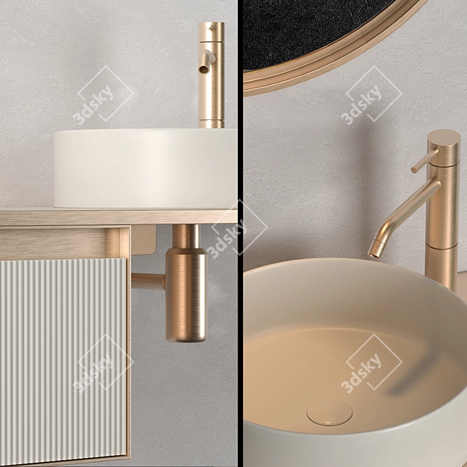 Artelinea T-60: Modern Bathroom Furniture 3D model image 2