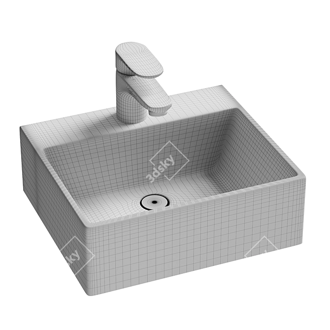 Roca Monodin-N Basin Mixer 3D model image 2