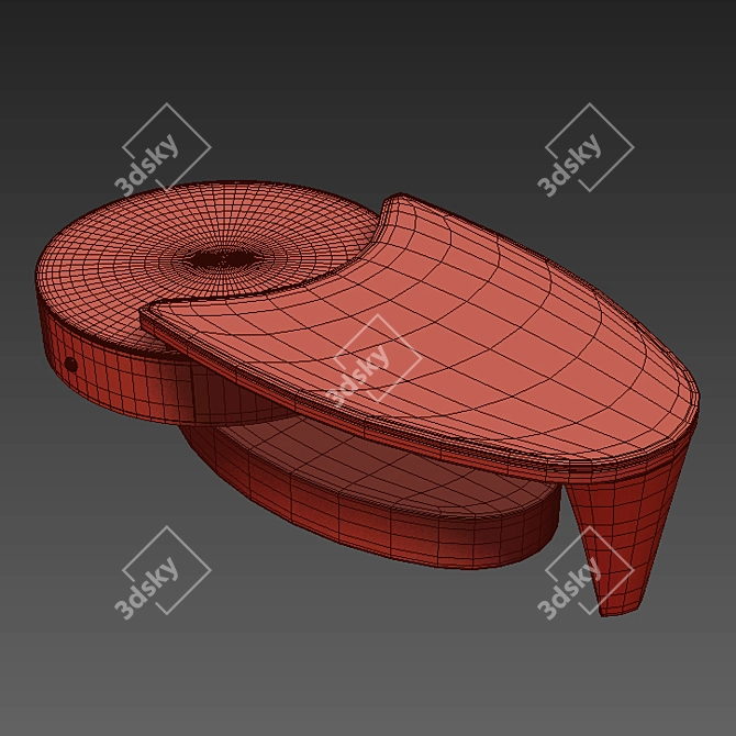 Elegant Tea Table: Aesthetic & Functional 3D model image 3