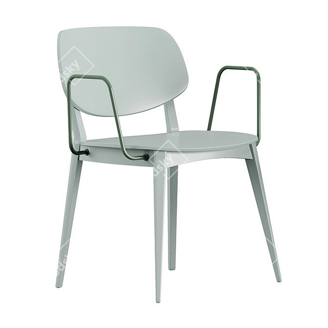 Belonging Wood Chair 3D model image 1